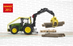 Bruder 03053 - ciągnik rolniczy John Deere 7930 do prac leśnych