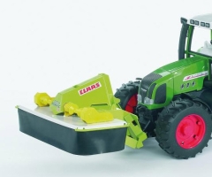 Bruder 02324 Kosiarka przednia Claas Disco 3050 FC Plus oraz ciągnik Fendt 209S