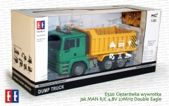 E520 Ciężarówka wywrotka jak MAN R/C 4,8V 27MHz Double Eagle w pudełku