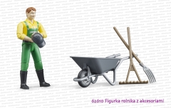 62610 BRUDER Figurka rolnika z akcesoriami