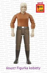 60407 BRUDER Figurka kobiety w brązowych spodniach