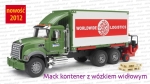 02820 MACK kontener zielony z wózkiem widłowym