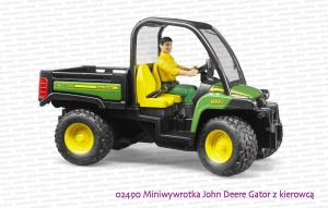 Bruder 02490 Pojazd użytkowy John Deere Gator z kierowcą przypiętym pasami