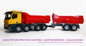 Bruder 45008 przejściówka haków umożliwiająca podłączenie przyczep rolniczych do ciężarówek
