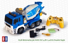 E518 Ciężarówka betoniarka jak MAN R/C 4,8V 2,4GHz Double Eagle