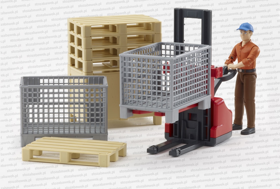 62200 Akcesoria logistyczne + figurka robotnika