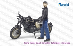 63050 BRUDER Motor Ducati Scrambler Cafe Racer z kierowcą