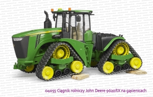 04055 BRUDER Ciągnik rolniczy na gąsienicach John Deere 9620RX