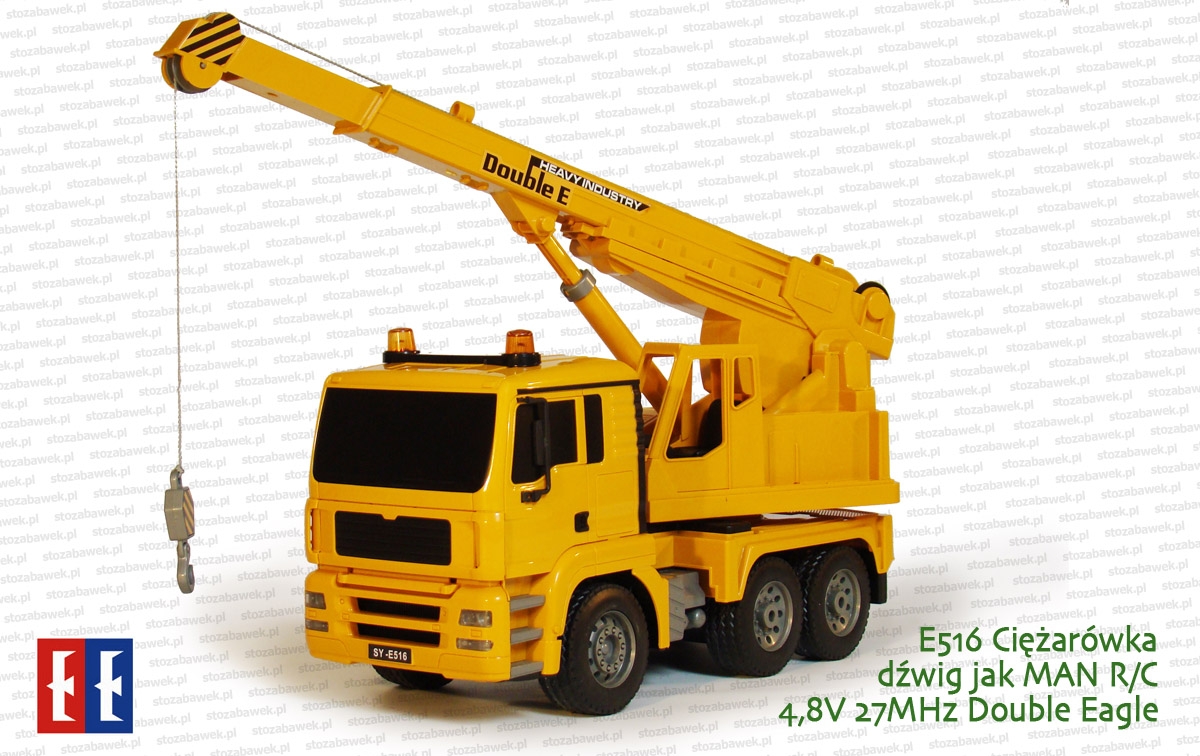 E516 Ciężarówka dźwig jak MAN R/C 4,8V 27MHz Double Eagle