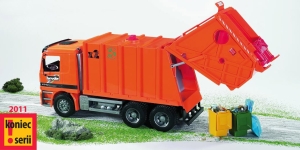 02660 Mercedes Benz Actros śmieciarka pomarańczowa (#)