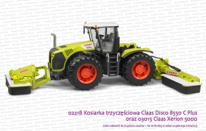 Bruder 02218 Kosiarka trzyczęściowa Claas Disco 8550 C Plus