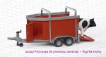 02029 BRUDER Przyczepa do przewozu zwierząt + figurka krowy