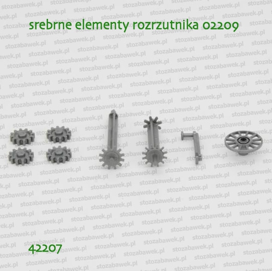 42207 Srebrne elementy do rozrzutnika obornika 02209