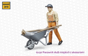 62130 BRUDER Pracownik służb miejskich z akcesoriami