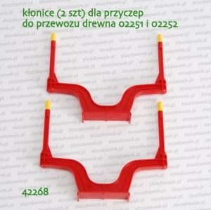 42268 BRUDER Kłonice do przyczepy 02251 02252 - 2 szt. 