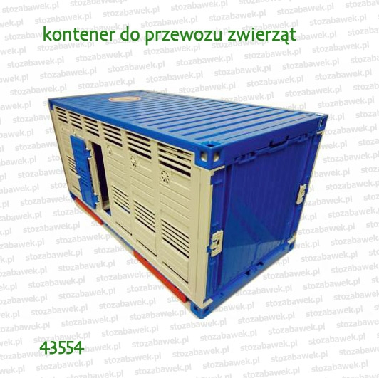 43554 BRUDER Kontener do przewozu zwierząt (niebieski)