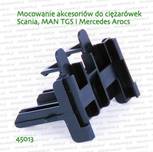 45013 BRUDER Mocowanie akcesoriów do ciężarówek MAN TGS, Scania lub Mercedes Arocs