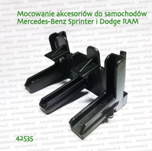 42535 BRUDER Mocowanie akcesoriów do samochodów Mercedes-Benz Sprinter i Dodge RAM