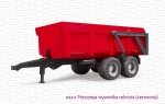 02211 BRUDER Przyczepa wywrotka rolnicza (czerwona)