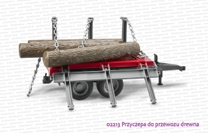 02213 BRUDER Przyczepa do przewozu drewna
