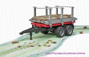 02213 BRUDER Przyczepa do przewozu drewna