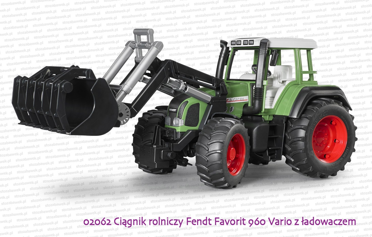 02062 BRUDER Ciągnik rolniczy Fendt Favorit 926 Vario z ładowaczem czołowym