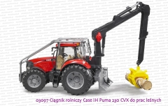 Bruder 03097 Ciągnik rolniczy Case IH Puma 230 CVX do prac leśnych