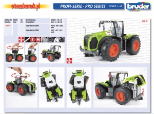 Bruder 03015 Ciągnik rolniczy Claas Xerion 5000 - ulotka