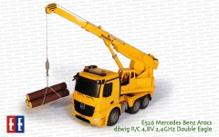 E526 Mercedes Benz Arocs dźwig R/C 4,8V 2,4GHz Double Eagle