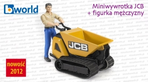 62004 BRUDER Miniwywrotka JCB HTD5 + figurka