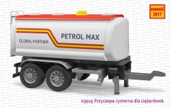 03925 BRUDER Przyczepa cysterna do ciężarówek