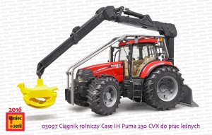 03097 BRUDER Ciągnik rolniczy Case IH Puma 230 CVX do prac leśnych