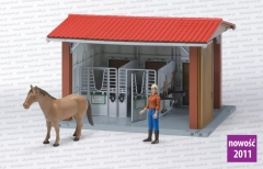 Bruder 62520 Stajnia bworld + figurka konia + figurka kobiety