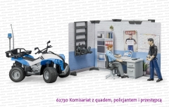 62730 BRUDER Komisariat z quadem, figurką policjanta i przestępcy