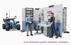 62730 BRUDER Komisariat z quadem, figurką policjanta i przestępcy