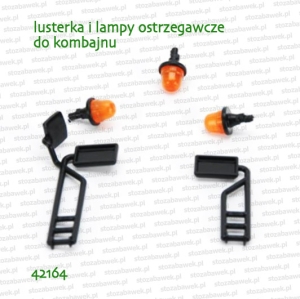 42164 BRUDER Lusterka i lampy ostrzegawcze do kombajnu John Deere 02132