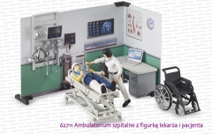 62711 BRUDER Ambulatorium szpitalne z figurką lekarza i pacjenta