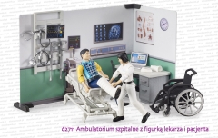 62711 BRUDER Ambulatorium szpitalne z figurką lekarza i pacjenta