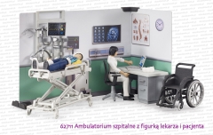 62711 BRUDER Ambulatorium szpitalne z figurką lekarza i pacjenta