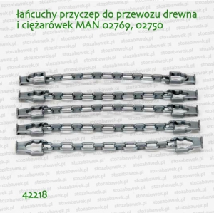 42218 BRUDER Łańcuchy do przyczep i ciężarówek do przewozu drewna
