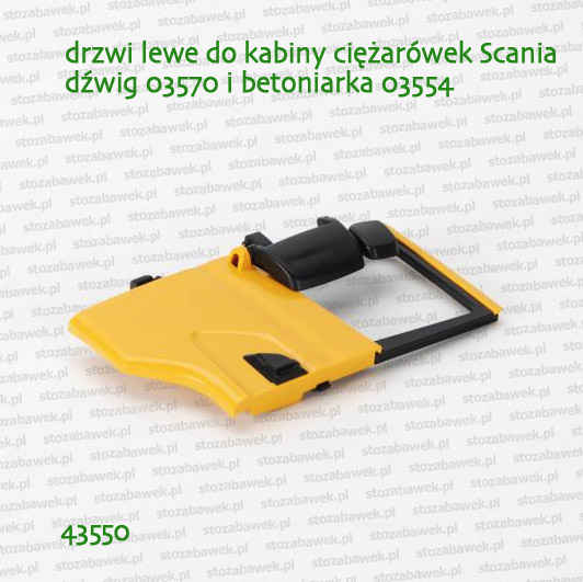 43550 BRUDER Drzwi żółte lewe do Scanii 03554 i 03570