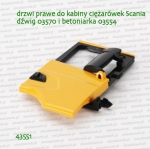 43551 BRUDER Drzwi żółte prawe do Scanii 03554 i 03570