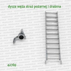 42769 BRUDER Drabina i dysza węża straży pożarnej MAN 02771