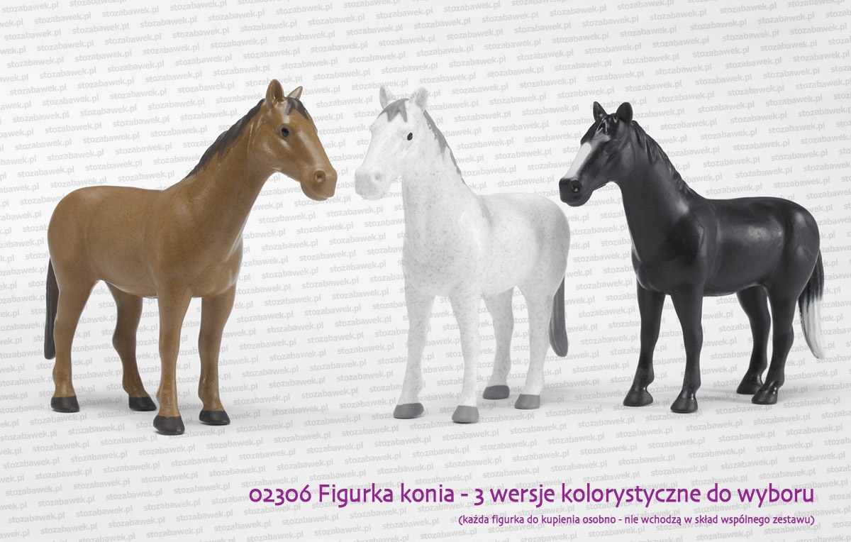 02306 BRUDER Figurka konia - 3 wersje kolorystyczne do wyboru