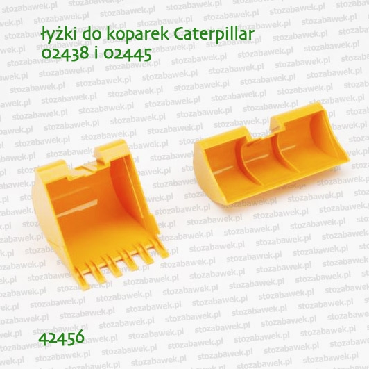 42456 BRUDER Łyżki do koparek CAT 02438 i 02445