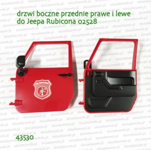 43530 BRUDER Drzwi boczne przednie prawe i lewe do Jeepa Rubicona 02528