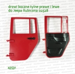 43531 BRUDER Drzwi boczne tylne prawe i lewe do Jeepa Rubicona 02528