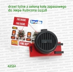 43532 BRUDER Drzwi tylne z osłoną koła zapasowego do Jeepa Rubicona 02528