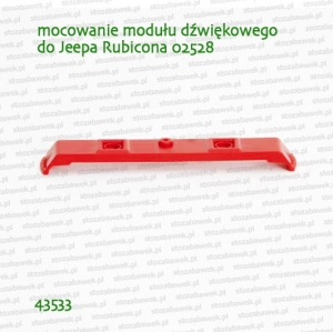 43533 BRUDER Mocowanie modułu dźwiękowego 02802 dla Jeepa Rubicona 02528