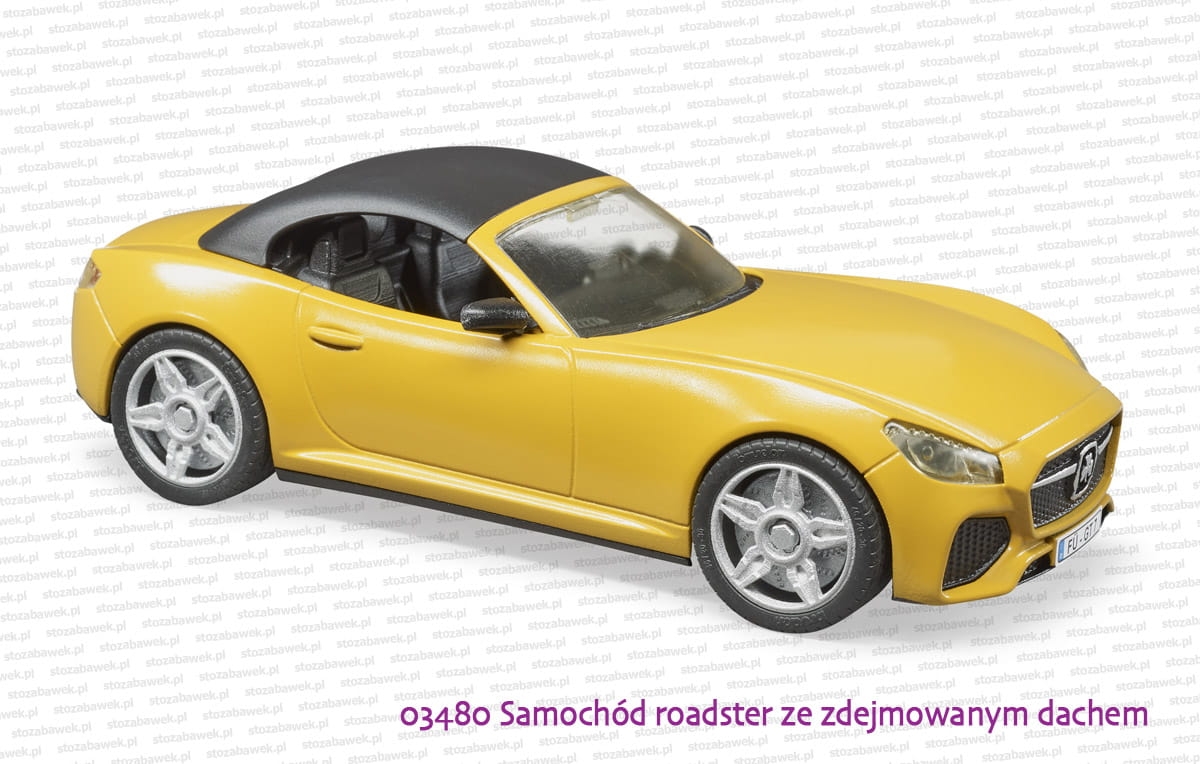 03480 BRUDER Samochód typu roadster ze zdejmowanym dachem